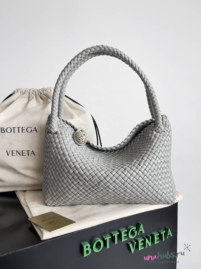 Bottega Veneta Small Cabat Bucket in Grey - 27*9*18cm - 1