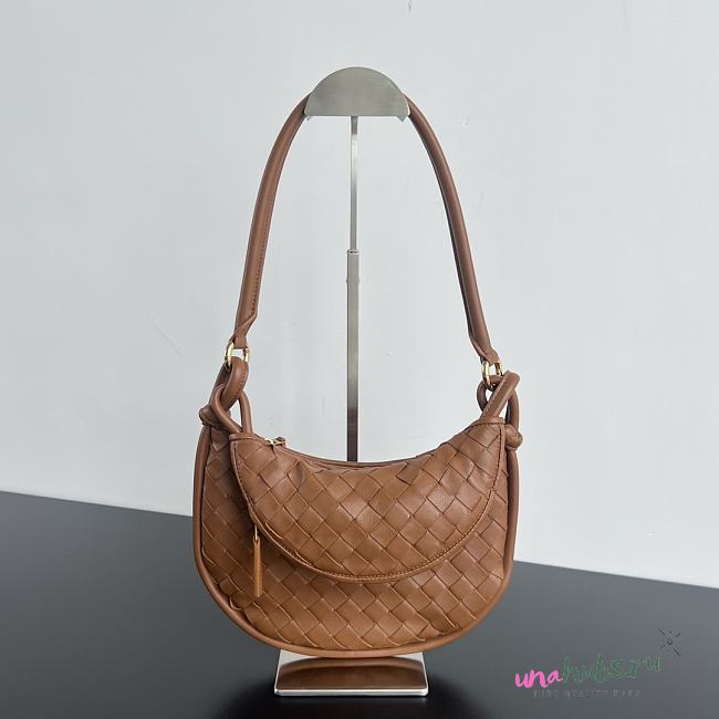 Bottega Veneta Small Gemelli Brown Bag - 24.5x19x7cm - 1