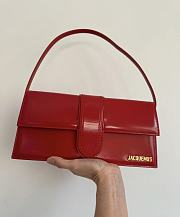 Jacquemus Le Bambino Red Leather Gold Hardware  - 1