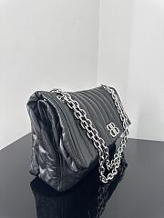 Balenciaga Monaco Silver Hardware Bag - 32.5 x 22 x 9.9cm - 3