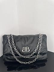 Balenciaga Monaco Black Bag - 27.9x18x9.9cm - 2