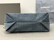 Balenciaga Crush Denim Tote Large Size - 43x15X35cm - 3