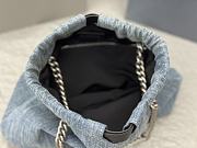 	 Balenciaga Crush Denim Tote Small Size - 27X10X32cm - 6