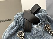 	 Balenciaga Crush Denim Tote Small Size - 27X10X32cm - 2