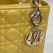 Dior Lady Medium Mustard Yellow Bag 20cm - 2