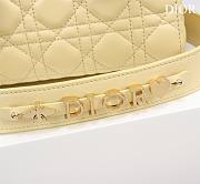 Dior Lady Medium Light Yellow Bag 20cm - 6