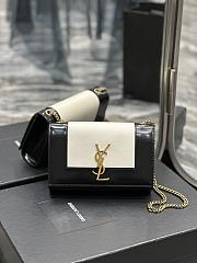 YSL Kate Black and White Bag - 20x13.5x6cm - 1