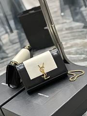 YSL Kate Black and White Bag - 20x13.5x6cm - 3