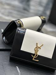 YSL Kate Black and White Bag - 20x13.5x6cm - 2