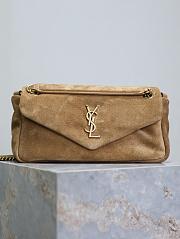 YSL CALYPSO Bag Suede Yellow Color -  26×14×7cm - 1