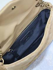 YSL CALYPSO Bag Suede Yellow Color -  26×14×7cm - 5