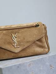 YSL CALYPSO Bag Suede Yellow Color -  26×14×7cm - 4