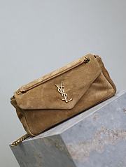 YSL CALYPSO Bag Suede Yellow Color -  26×14×7cm - 3