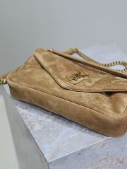 YSL CALYPSO Bag Suede Yellow Color -  26×14×7cm - 2