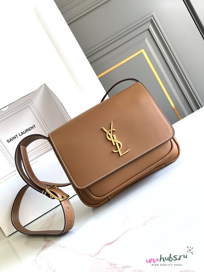 YSL Niki Soft Leather Bag - 21.5 X 16 X 8-9.5cm  - 1