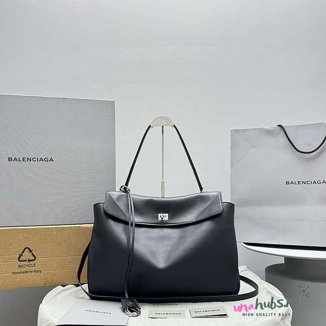 Balenciaga Rodeo Large Black Bag- 39.8x29.9x12.9cm - 1