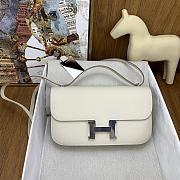 Hermes White Constance Elan Epsom Leather 24cm - 1