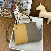 Hermes Kelly 25cm Epsom Leather Grey and Brown Bag - 6