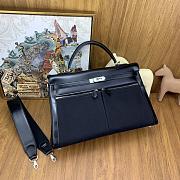 Hermes Kelly Lakis Black box bag - 40cm - 6