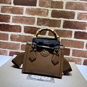 Gucci Diana 1991 Brown Tote - 20*16*10cm - 1