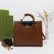 	 Gucci Diana 1991 Brown Tote - 27*24*11cm - 1