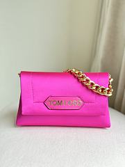 Tom Ford logo patch chain strap mini bag - 20*12*7cm - 1