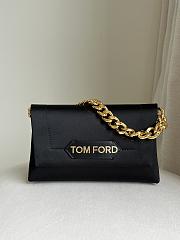 Tom Ford logo patch chain strap mini bag - 20*12*7cm - 3