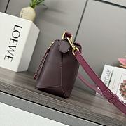 Loewe Puzzle Anagram Burgundy Bag - 24*10.5*16CM - 6