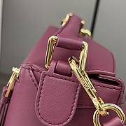 	 Loewe Puzzle Anagram Dark Pink Bag - 24*10.5*16CM - 4