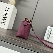 	 Loewe Mini Puzzle Anagram Burgundy Bag - 18*12.5*8cm - 6