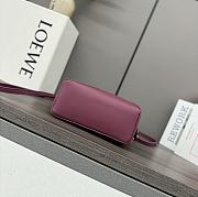 	 Loewe Mini Puzzle Anagram Burgundy Bag - 18*12.5*8cm - 3