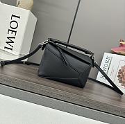 Loewe Mini Puzzle Anagram Black Bag - 18*12.5*8cm - 1