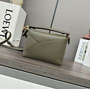 Loewe Mini Puzzle Anagram Dark Green Bag - 18*12.5*8cm - 4