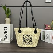 Loewe Anagram Basket Raffia Tote - 34*13*16.5CM - 2