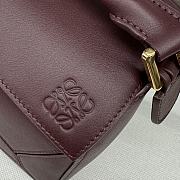 Loewe Puzzle template burgundy bag - 24*10.5*16CM - 3