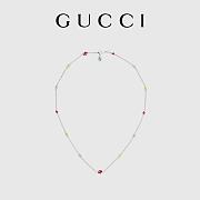 Gucci Interlocking necklace with multicolor enamel set necklace and bracelet - 1