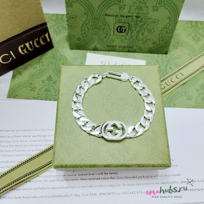 Gucci Interlocking Silver bracelet - 1