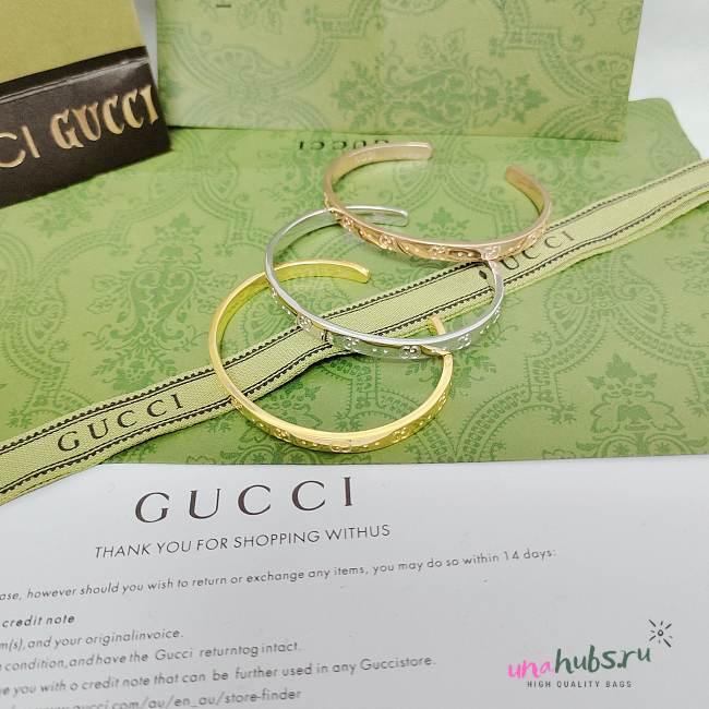 Gucci GG Cuff Bracelet 3 colors - 1