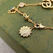 Gucci Gold and Blue Charm Bracelet - 4