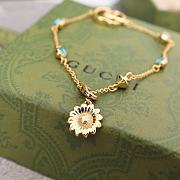 Gucci Gold and Blue Charm Bracelet - 3