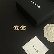 Chanel CC Gold Pearl Earrings - 4