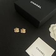 Chanel CC Logo Gold And Diamond Earrings - 5