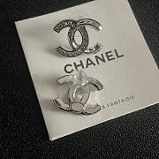 Chanel CC Logo With Diamond Earrings - 2