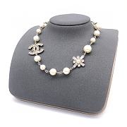 Chanel CC Logo and Pearl Necklace - 1