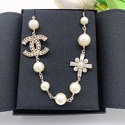 Chanel CC Logo and Pearl Necklace - 5