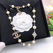 Chanel CC Logo and Pearl Necklace - 3