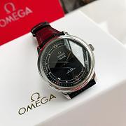 Omega Black Watch With Leather Strap 39.5mm - 1