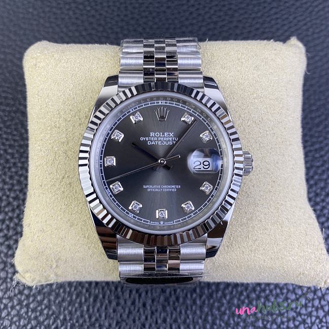 Rolex Datejust Diamond Dial Fluted Bezel Jubilee - 1