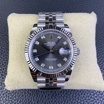 Rolex Datejust Diamond Dial Fluted Bezel Jubilee