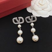 Valentino Garavani VLOGO Pearl Drop Earrings - 2